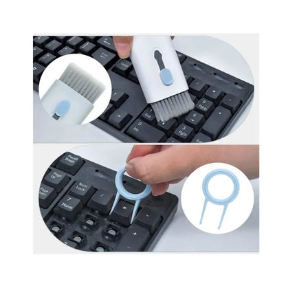 Kit de Nettoyage ordinateur 7 en 1, Kit de Nettoyage de Clavier avec Brosse, Stylo de Nettoyage Pour Airpods Pro, Adapté aux écouteurs, Ordinateur Portable, Téléphone, écran PC